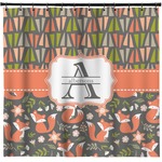 Fox Trail Floral Shower Curtain - Custom Size (Personalized)