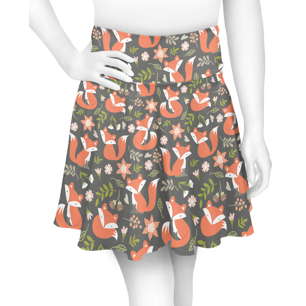Custom Fox Trail Floral Skater Skirt - Large