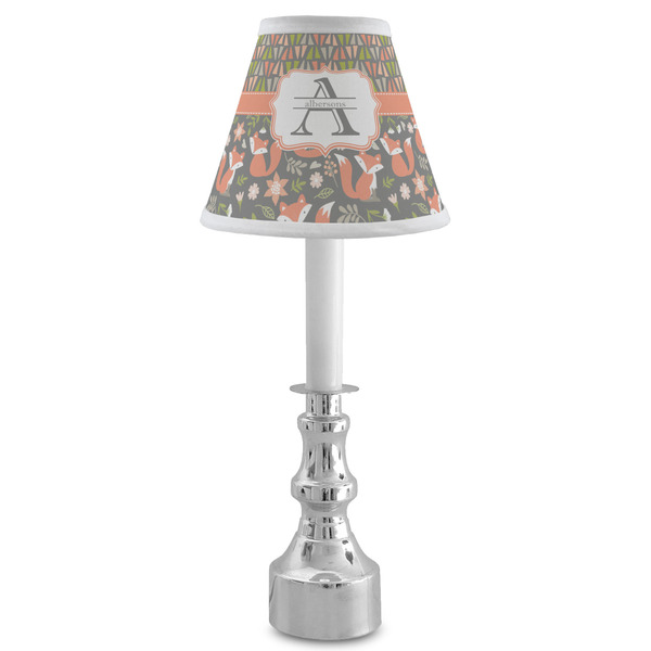 Fox Trail Floral Small Chandelier Lamp - LIFESTYLE (on candle stick)