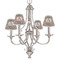 Fox Trail Floral Small Chandelier Shade - LIFESTYLE (on chandelier)