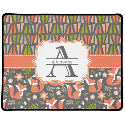 Fox Trail Floral Large Gaming Mouse Pad - 12.5" x 10" (Personalized)