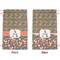 Fox Trail Floral Small Laundry Bag - Front & Back View