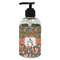 Fox Trail Floral Plastic Soap / Lotion Dispenser (8 oz - Small - Black) (Personalized)