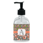 Fox Trail Floral Glass Soap & Lotion Bottle - Single Bottle (Personalized)
