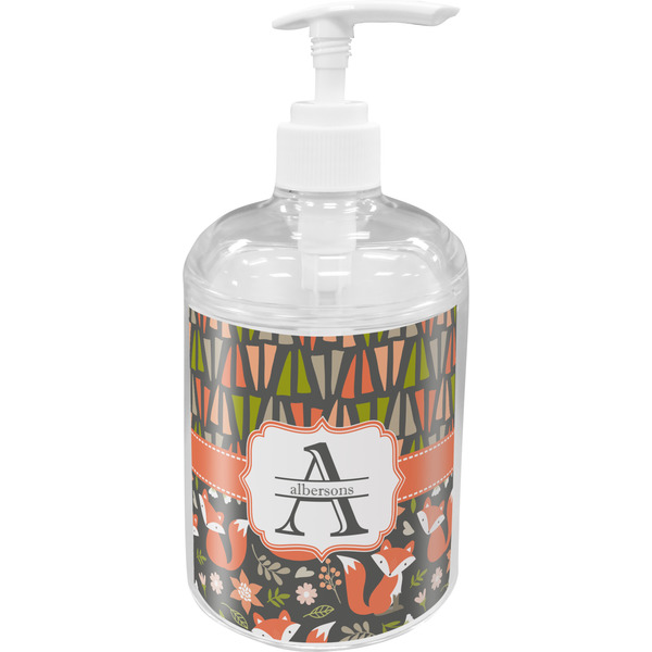 Fox Trail Floral Soap / Lotion Dispenser (Personalized)