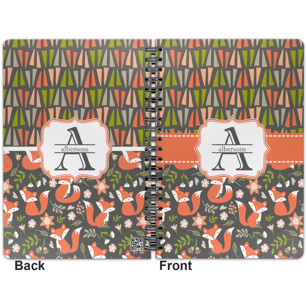 Fox Trail Floral Spiral Journal 7 x 10 - Apvl