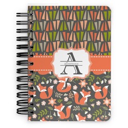 Fox Trail Floral Spiral Notebook - 5x7 w/ Name and Initial