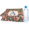 Fox Trail Floral Sports Towel Folded with Water Bottle