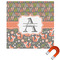 Fox Trail Floral Square Car Magnet - 10" (Personalized)