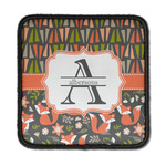 Fox Trail Floral Iron On Square Patch w/ Name and Initial