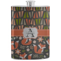 Fox Trail Floral Stainless Steel Flask (Personalized)