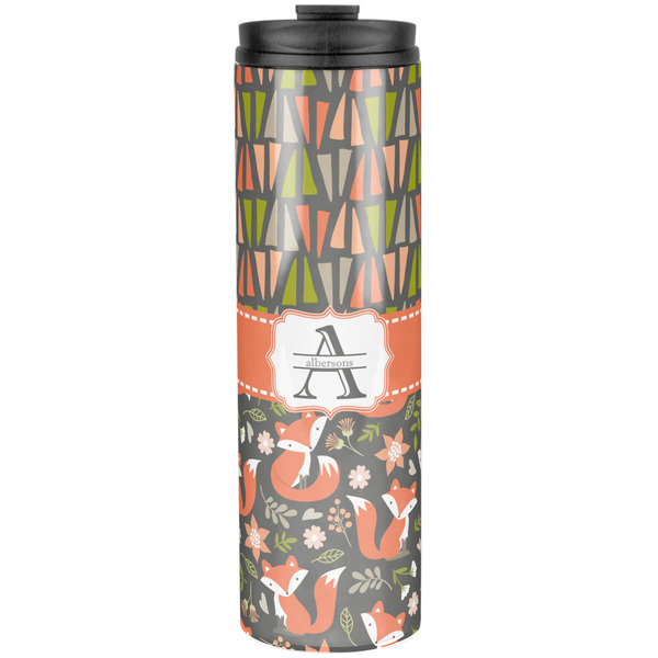 Custom Fox Trail Floral Stainless Steel Skinny Tumbler - 20 oz (Personalized)