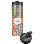 Fox Trail Floral Stainless Steel Skinny Tumbler (Personalized)
