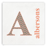 Fox Trail Floral Paper Dinner Napkins (Personalized)