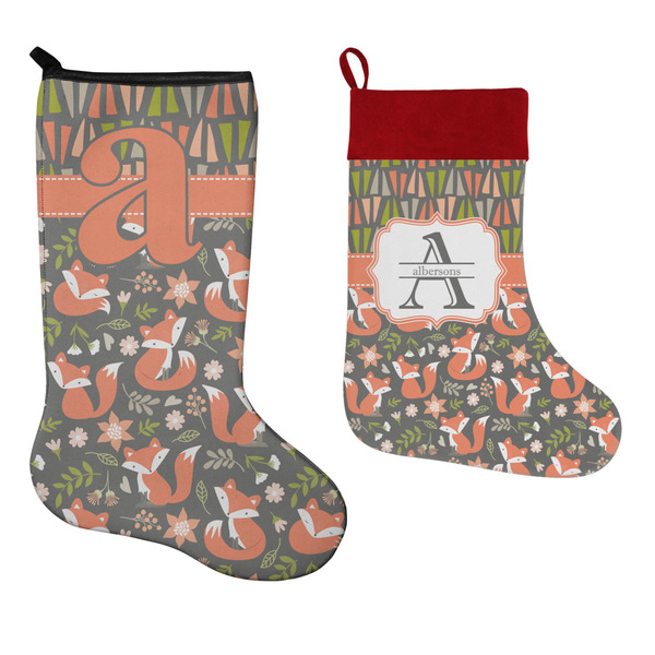 Fox Trail Floral Stockings - Side by Side compare