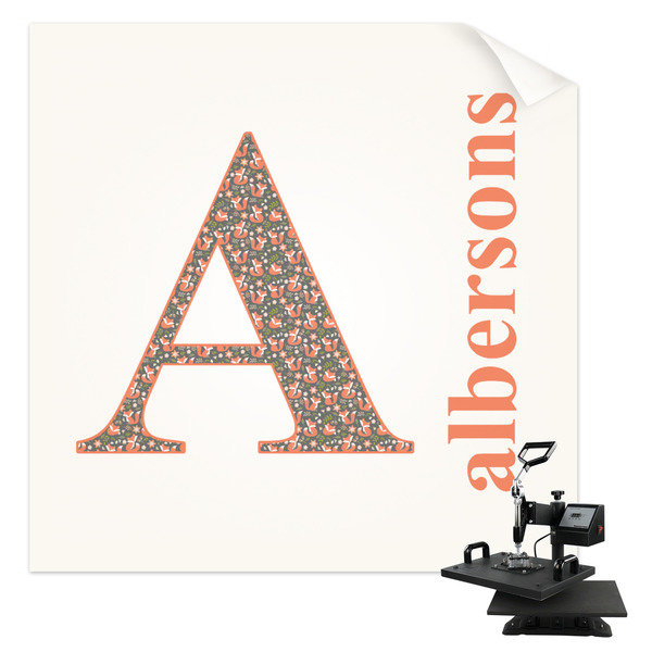 Custom Fox Trail Floral Sublimation Transfer (Personalized)