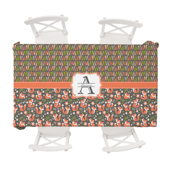 Custom Fox Trail Floral Tablecloth - 58"x102" (Personalized)