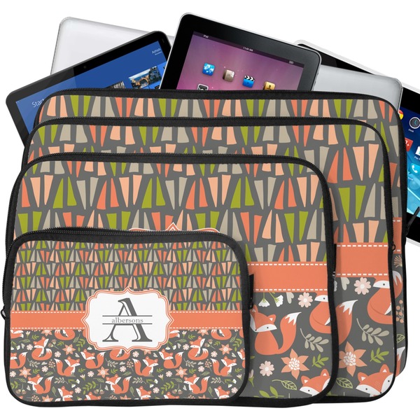 Fox Trail Floral Tablet & Laptop Case Sizes