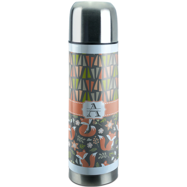 Custom Fox Trail Floral Stainless Steel Thermos (Personalized)