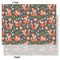 Fox Trail Floral Tissue Paper - Heavyweight - Large - Front & Back