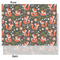 Fox Trail Floral Tissue Paper - Heavyweight - Medium - Front & Back