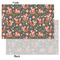 Fox Trail Floral Tissue Paper - Heavyweight - Small - Front & Back