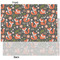 Fox Trail Floral Tissue Paper - Heavyweight - XL - Front & Back