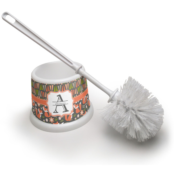 Custom Fox Trail Floral Toilet Brush (Personalized)
