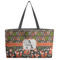 Fox Trail Floral Tote w/Black Handles - Front View