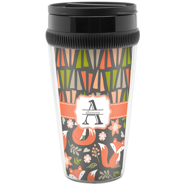 Custom Fox Trail Floral Acrylic Travel Mug without Handle (Personalized)