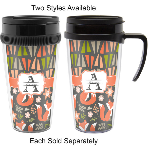 Fox Trail Floral Travel Mugs - with & without Handle