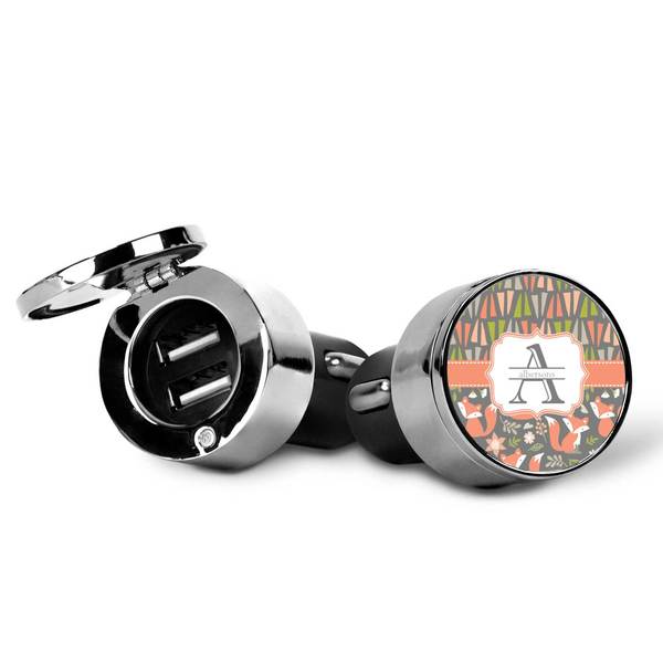 Fox Trail Floral USB Car Charger