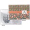 Fox Trail Floral Vinyl Passport Holder - Flat Front and Back