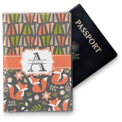 Fox Trail Floral Vinyl Passport Holder (Personalized)