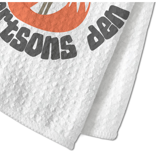 Fox Trail Floral Waffle Weave Towel - Closeup of Material Image