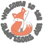 Fox Trail Floral Graphic Decal - Custom Sizes (Personalized)