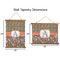 Fox Trail Floral Wall Hanging Tapestries - Parent/Sizing