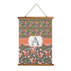 Fox Trail Floral Wall Hanging Tapestry - Tall (Personalized)