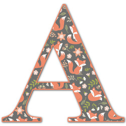 Fox Trail Floral Letter Decal - Custom Sizes (Personalized)