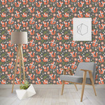 Fox Trail Floral Wallpaper & Surface Covering (Peel & Stick - Repositionable)