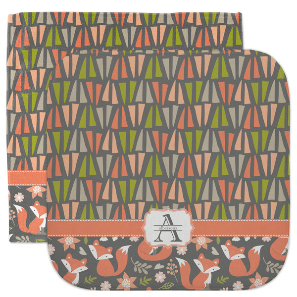 Custom Fox Trail Floral Facecloth / Wash Cloth (Personalized)