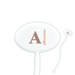 Fox Trail Floral Oval Plastic Stir Sticks (Personalized)