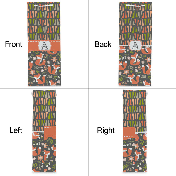 Fox Trail Floral Wine Gift Bag - Gloss - Approval