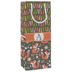 Fox Trail Floral Wine Gift Bags (Personalized)