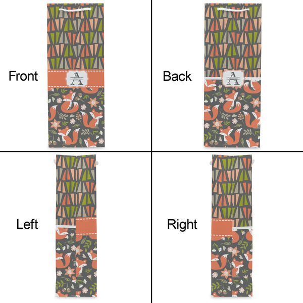 Fox Trail Floral Wine Gift Bag - Matte - Approval