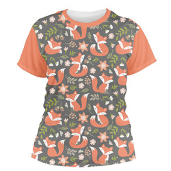 Fox Trail Floral Women's Crew T-Shirt