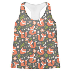 Fox Trail Floral Womens Racerback Tank Top (Personalized)