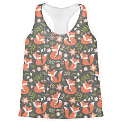 Fox Trail Floral Womens Racerback Tank Top