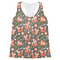 Fox Trail Floral Womens Racerback Tank Top - X Large