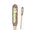 Fox Trail Floral Wooden Food Pick - Paddle - Closeup